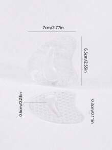 1 Pair Women Summer Sandals Forefoot Pads - Anti-Slip High Heel Cushion, Self-Adhesive Cooling Foot Care Pads