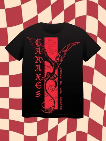 playera Hs Of The DRGON fashion series letras
