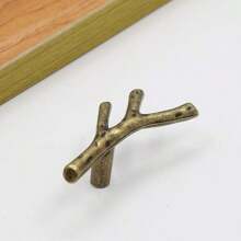 8 Pack Twig Knobs Tree Branch Handles Drawer Knobs Fashion Zinc Alloy Pulls Furniture Dresser Pull Handles Door Knobs For Cabinets (Antique Bronze)