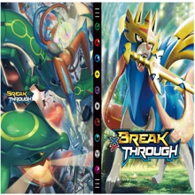 1 szt. Album do przechowywania z PVC z 9-slotowymi przezroczystymi stronami, odpowiedni do zbierania i przechowywania zdjęć i kart, zabawek, dekoracji świątecznych 9-kieszonkowy album 540 kart anime trzymanych w kolekcji książek VMax GX karty do gry w karty segregator lista kolekcja zabawek na prezent urodzinowy na Boże Narodzenie