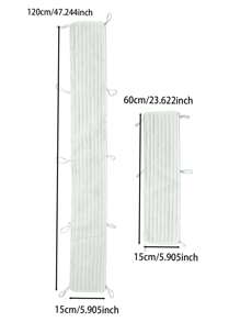 寶寶嬰兒床邊條 1 個，動物刺繡，防撞防咬，四季適用 - 米色 - 查看 3