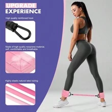 Bandas de resistencia para tobillos con brazaletes, bandas para tobillos para hacer ejercicio, banda de resistencia para tobillos, equipo para ejercitar los glúteos, equipo de ejercicio y acondicionamiento físico para mujeres y glúteos, perfecto para entrenamiento en casa