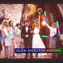 15/35 PCS LED Foam Glow Sticks Bulk Colorful Light Up Stick 3 Flashing Modes Perfect For Birthday Rave Party Wedding Christmas Concert - Multicolor - View 7