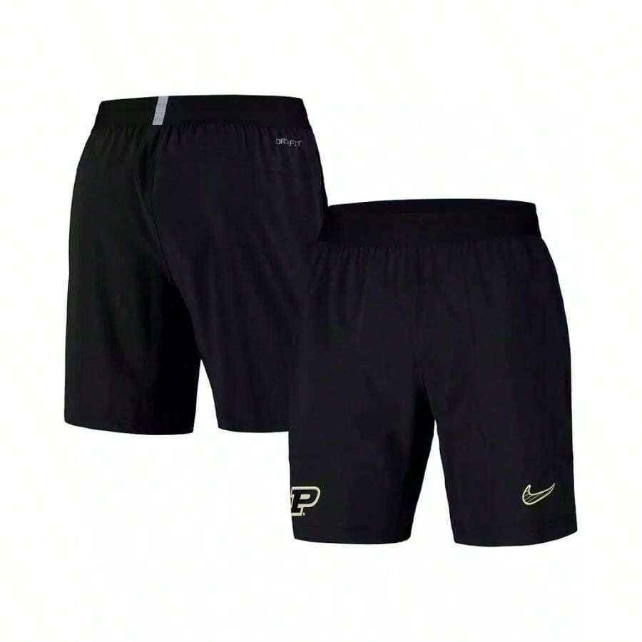 Nike Men's Black Purdue Boilermakers 2024/25 Sideline Performance Woven Shorts