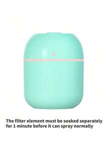RAF 1 Multi Color Ambient Light Portable Mini Humidifier And Fragrance Diffuser USB Power, Vehicle And Household Dual Spray, Capacity 7.04oz/220ml (Excluding Essential Oil),Umidificador De Ar