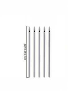 2/5/10PCS 14G Piercing Needles, Hollow Needles Stainless Steel Disposable Sterile Piercing Needles For Belly Navel Ear Cartilage Nose Lip Tongue Nipple Piercing