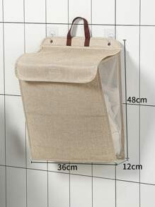 Panier à linge mural pliable pour la maison, grande capacité avec couvercle anti-poussière, convient à de multiples usages comme le stockage de sacs, robes, pantalons, chaussures, jeans, bottes, jupes - Multicolore - Voir 15