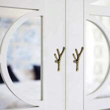 8 Pack Twig Knobs Tree Branch Handles Drawer Knobs Fashion Zinc Alloy Pulls Furniture Dresser Pull Handles Door Knobs For Cabinets (Antique Bronze)