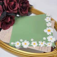 50 piezas/100 piezas Servilletas de papel con diseño de margarita, servilletas desechables decorativas para cena, adecuadas para eventos grandes, fiestas, bodas, Año Nuevo, Día de San Valentín