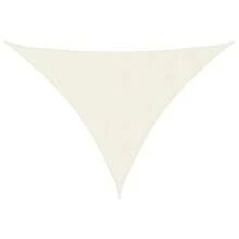 Triangular Sunshade Sail Oxford Fabric 5x For X6 M Cream UV Outdoor Canopy - White - View 2