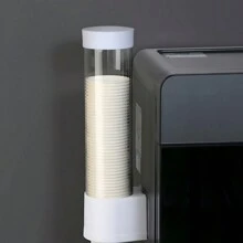 No-Drill Universal Disposable Cup Holder, Auto Drinking Cup Dispenser, Paper Cup Rack, Wall Mounted, Household & Water Dispenser Cup Organizer