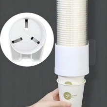 No-Drill Universal Disposable Cup Holder, Auto Drinking Cup Dispenser, Paper Cup Rack, Wall Mounted, Household & Water Dispenser Cup Organizer