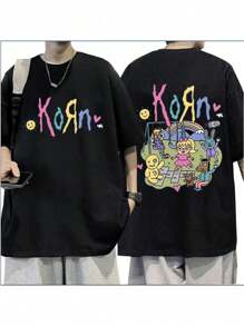 Korn Rock Metal Drazz Balloon T-Shirt Wide Bloggers Special Oddinary Unisex T-Shirt Male Female 100% Cotton Top Premium Streetwear New Release Fast Shipping Various Colors!! Plus Size