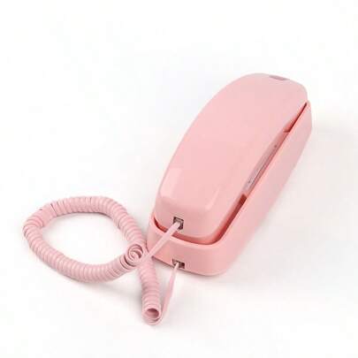 Wired Telephone For Home, Wall-Mounted Mini Extension Phone With Loudspeaker, Hotel/Office Landline