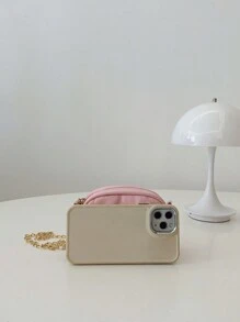 刺绣女童单肩包，PU皮革，青少年斜挎包 - A - 查看 4