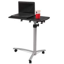 Adjustable Height Stand Up Laptop Table Lift Computer Desk Rolling Workstation