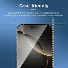 5pcs Screen Protector Compatible With Iphone 16 Pro Max 15 14 Plus 13 12 Mini 11 Tempered Glass Anti Scratch 9H Hardness Case Friendly