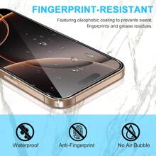 5pcs Screen Protector Compatible With Iphone 16 Pro Max 15 14 Plus 13 12 Mini 11 Tempered Glass Anti Scratch 9H Hardness Case Friendly