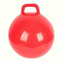 1pc Hopper Ball Jumping Hopping Ball, Exercise Ball Bouncing Ball With Handle For Outdoors Sports School Games Exercise (Red, Blue, 18 Inch) - 1pc Red - View 1