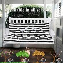 Boho Chic Outdoor Swing Mat, 60x40 Inch - Waterproof Polyester With Back Straps, Hand-Washable Cotton Fill, Fits 2-3 Seater Patio & Garden Furniture, Zippered Cover For All-Season Use, For Winter