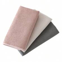 Microfiber Cleaning Cloths, Corn Kernels Design, New Strong Degreasing, Multi-Color, Wet & Dry Use, Quick Drying Kitchen Towels, Home Cleaning Rags - Multicolor - View 19