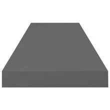 Ensemble de deux étagères murales flottantes grises élégantes de 80 x 23,5 x 3,8 cm, solution de rangement moderne pour la maison