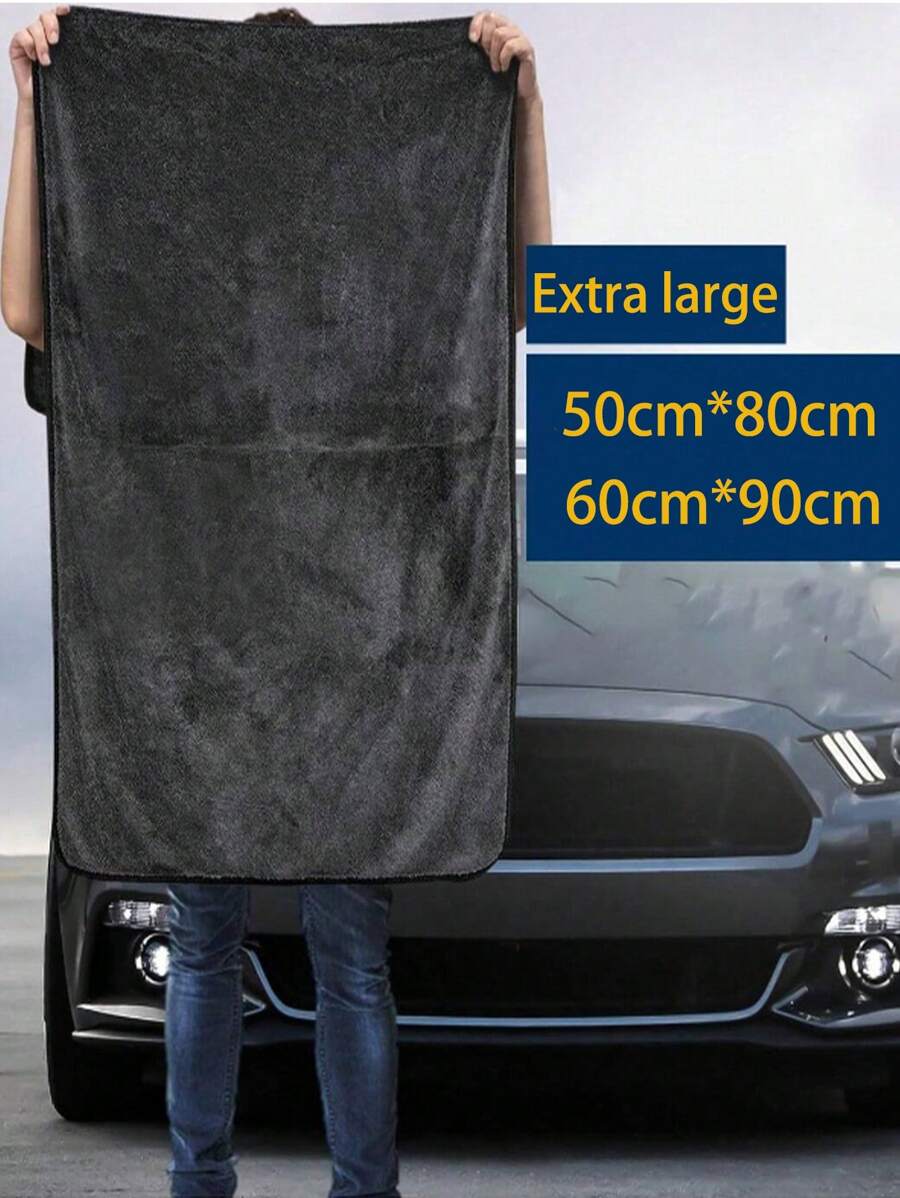 Double-Side Twisted Thick Car Wash Towel, Superabsorbent Microfiber Car Cleaning Cloth