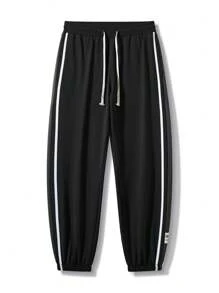 Pantalones joggers informales con cordón para hombres de tallas grandes, pantalones deportivos informales de tallas grandes