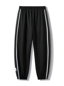 Pantalones joggers informales con cordón para hombres de tallas grandes, pantalones deportivos informales de tallas grandes