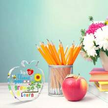 1pc Teacher Appreciation Gifts For Women & Learn Paperweight End Of The Year Teacher Gifts Teachers Retirement Gifts For Women Men