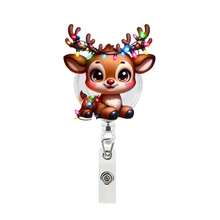 1 件，海龟乌龟形伸缩徽章夹，按扣，亚克力 ID 徽章卷轴，适合教师学生医生护士男女的礼物 - 彩色 - 查看 10