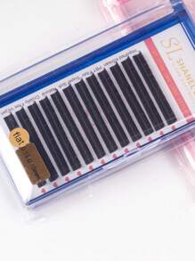 12 Reihen klassische flache elliptische Wimpern aus Kaschmir 0,20 0,25 0,15 J C D Curl matte schwarze elliptische gespaltene Spitzen klassische flache Wimpernverlängerung 8-15 mm super matte extrem weiche Seide flache Wimpernverlängerung Einzelfasern, Kunstfell-Flach-Wimpern, Wimpernbüschel, Einzelwimpern, Wimpern, Falsche Wimpern