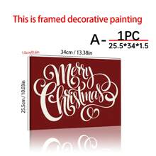 1PC Merry Printable Wall Art, Merry Print, Wall Art, Gallery Wall, Holiday Wall Sign, Typographic Poster , Wall Canvas Decoration, Ideal Gifts For Hallway Bedrooms And Living Rooms Home Decor Christmas Decorations Room Decor Christmas