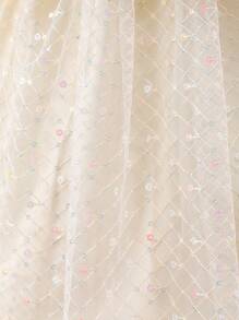 European And American Style Girl Summer New Patchwork Short Sleeve Princess Dress