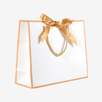 1pc Simple Horizontal Bow Decor Party Gift Bag, Handbag Valentine's Day