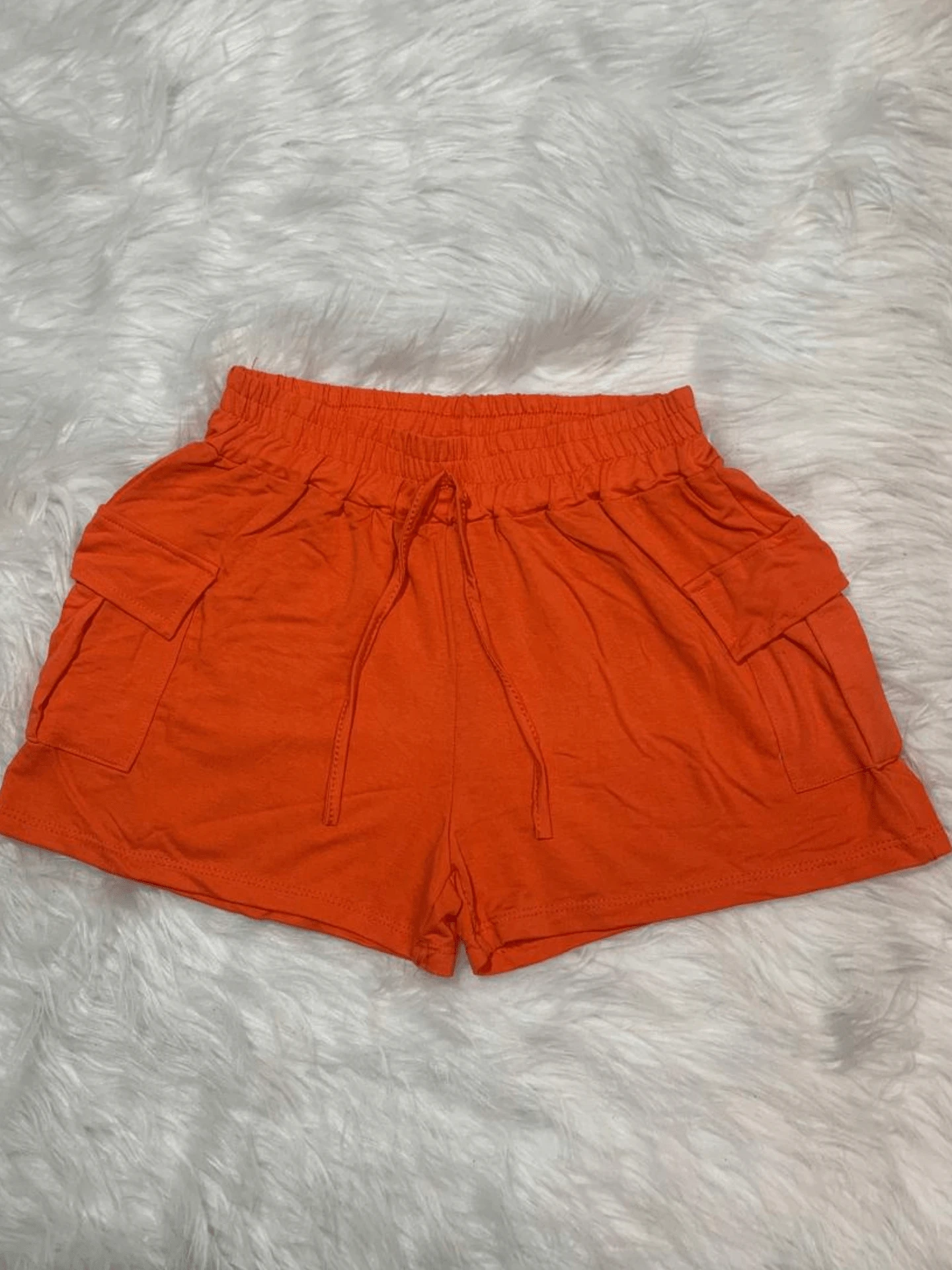 Women's Shorts In Lightweight And Comfortable Sweatpants With Side Pockets In Various Colors - trái cam - Xem 1