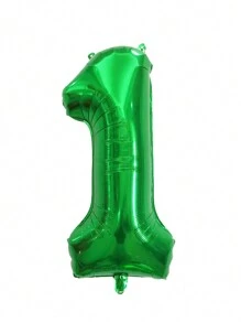 1pc 32 Inch PE Balloon, Green Number Design Decorative Balloon For Party, Back To School Valentine Day - Green - View 8