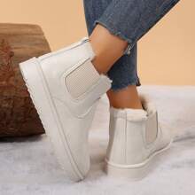 Women's Plush Lined Anti-Slip Snow Boots - Perfect For Walking, Hiking & Enjoying Winter Outdoors - 白色 - 查看 6