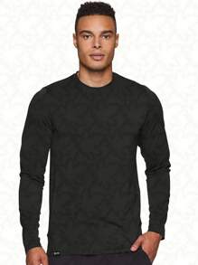 Slim Fitness SLM Long Sleeve T-Shirt With UV+50 Ultraviolet Rays Sun Protection - Black2 - View 1