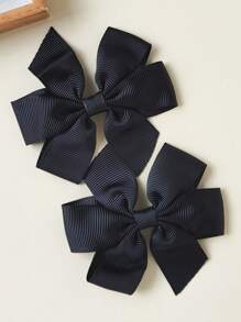 2pcs/Set 3-Inch Multicolor Bowknot Hair Clips, Fashion Hair Accessories For Girls, Suitable For Teenagers, Holidays, Parties, School - A - View 18