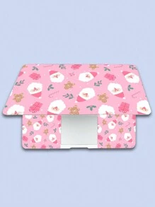 1 Laptop Skin Sticker With Customizable Pattern, Pink Santa Laptop Skin,38*27cm For 15-Inch Laptops, Anti-Scratch Laptop Protective Film