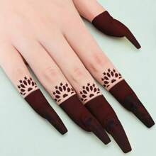 2 PCS Modern Designs Mehndi Mini TattooIcon Pattern Finger Temporary Body Art Tattoo Stickers