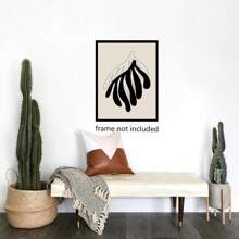 波西米亚风格墙壁艺术中世纪现代装饰帆布印刷品 1/3/6 件套 黑白中性抽象波西米亚风格墙壁装饰 适用于卧室客厅浴室（无框风格） - 黑與白 - 查看 9