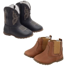 Bota Texana Infantil Bebê Festa Junina Caipira + Botina Baby Elástico Calce Fácil Promoção UBUNTU|Festa Junina