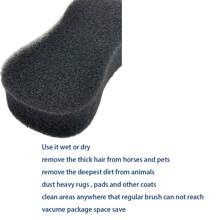 1pc Horse Grooming Sponge, Hard Filter Sponge For Removing Floating Dust - Black - View 5
