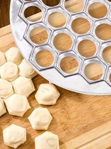 1 Pc Easy-To-Use Aluminum Dumpling Maker - 37-Hole Ravioli Press For DIY Dough & Pastry, Perfect For Meat Dumplings - Essential Kitchen Gadget - Multicolor - View 4