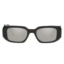 Prada PR 17WS 1AB2B0 49mm Womens Rectangle Sunglasses - 黑色 - 查看 3