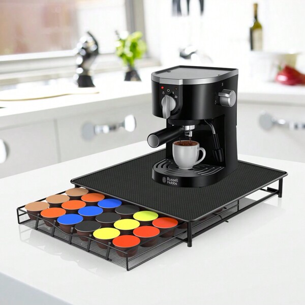 Dolce Gusto Kaffee-Kapselhalter - zur Aufbewahrung von 36 Kapseln in einem Stapelständer -Ständer mit netzförmigen Fächern