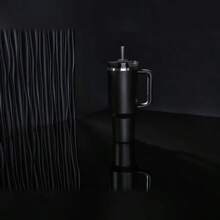 Stanle H2.0 Tumbler With Handle & Straw 40 Oz | Twist On 3-Way Lid | Cupholder Compatible For Travel | Insulated Stainless Steel Cup | Black 2.0 - 黑色 - 查看 4