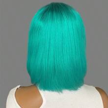 Cadet 蓝色蕾丝前假发 真人发鲍勃 10 英寸真人发假发 透明 13x4 蕾丝前假发 女士中分